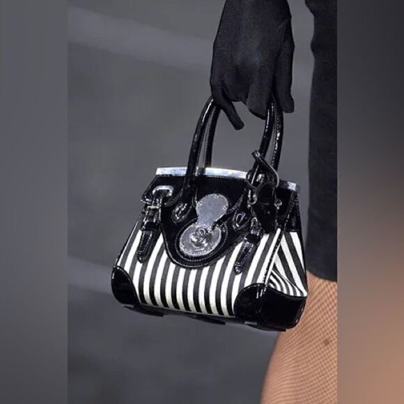 Ralph Lauren Collection ~ Spring 2008 Runway Black & White Stripe Cotton Jacket - Picture 6 of 16